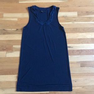 Banana Republic navy blue dress with lace detail
